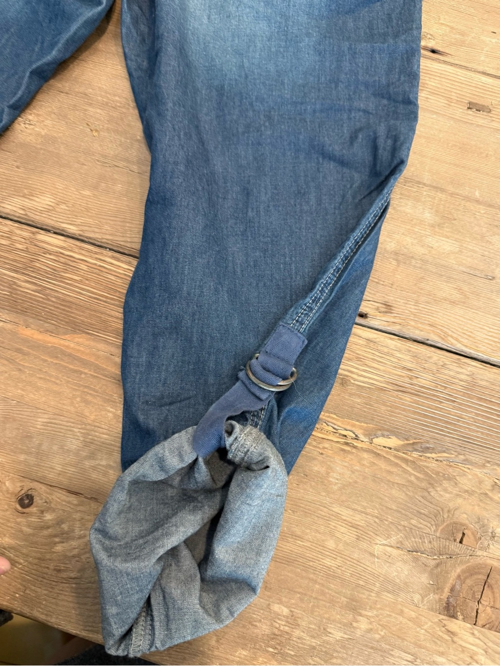 Calvin Klein Blue Denim Elastic Waistband Jeans